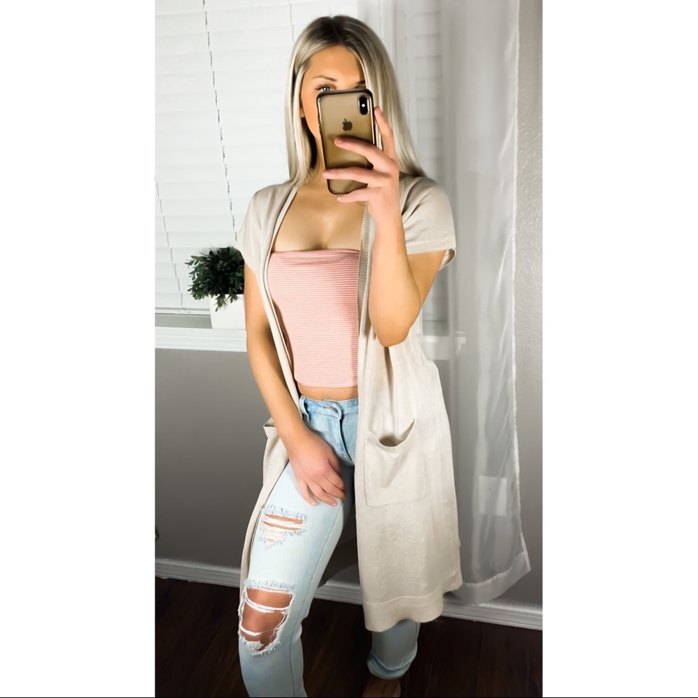 💕NEW💕 Nude Mesh Cardigan